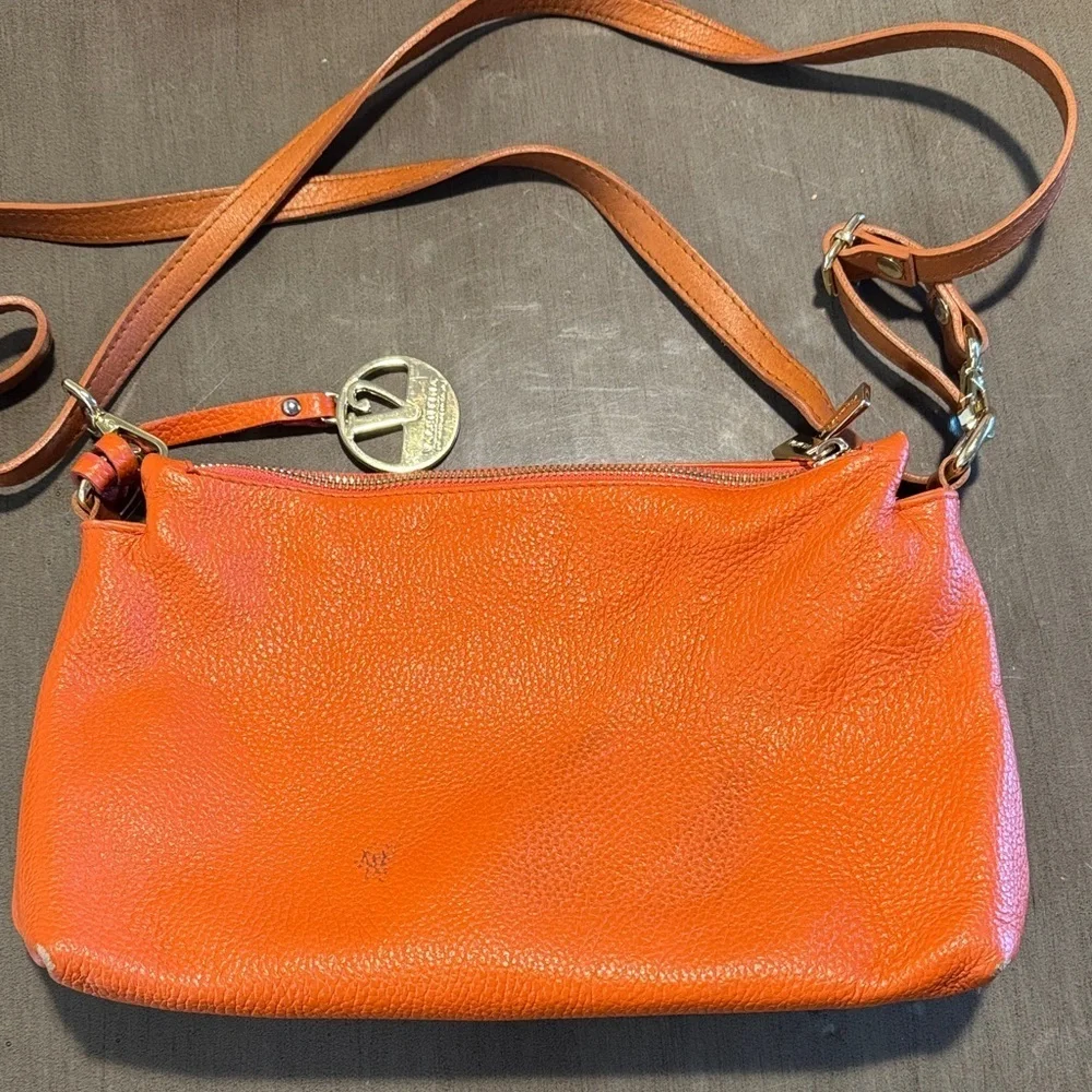 Valentina Vibrant Orange Crossbody Bag